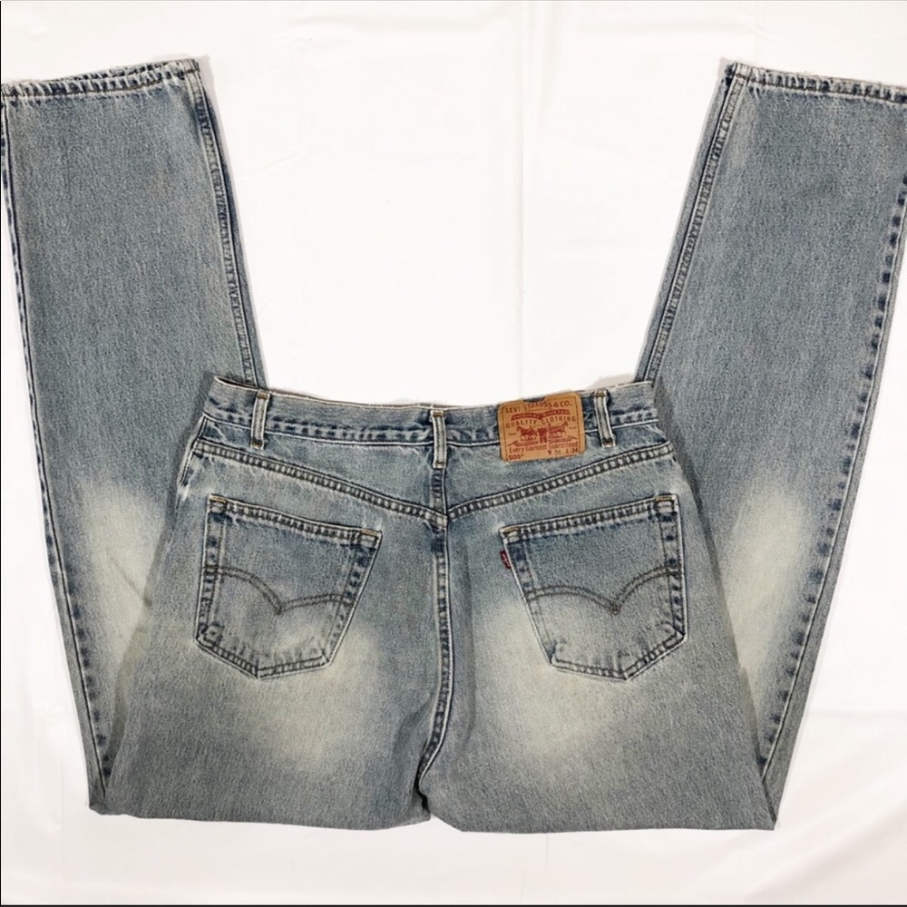 Levis 505 High Rise Jeans 36x34 - vintage 90s - Picture 8 of 11